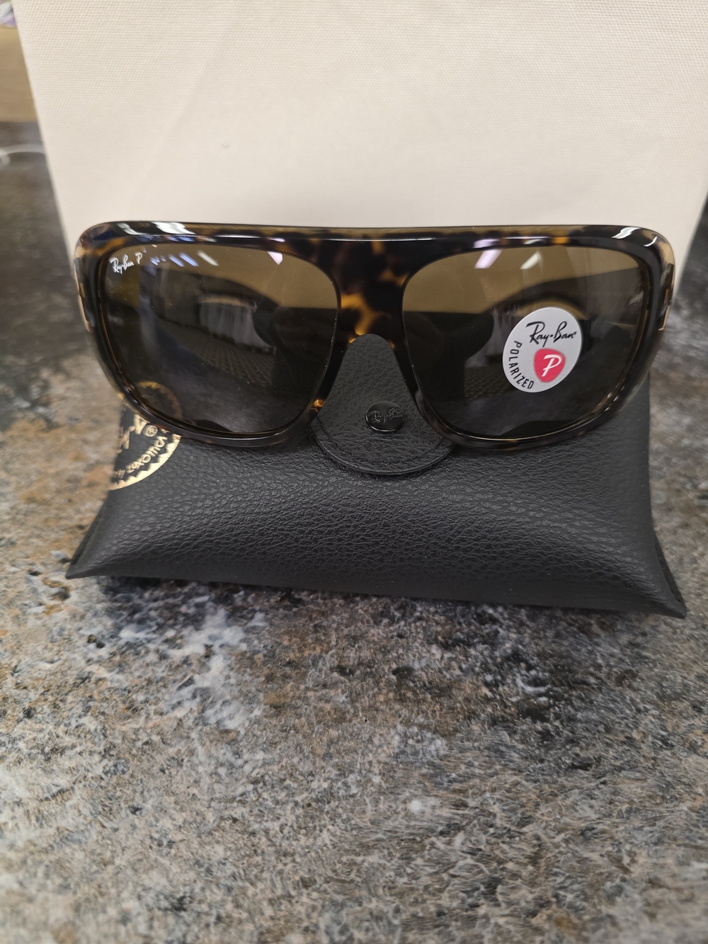 Ray-Ban Tortoise Shell Frame with Brown Polarized Lenses